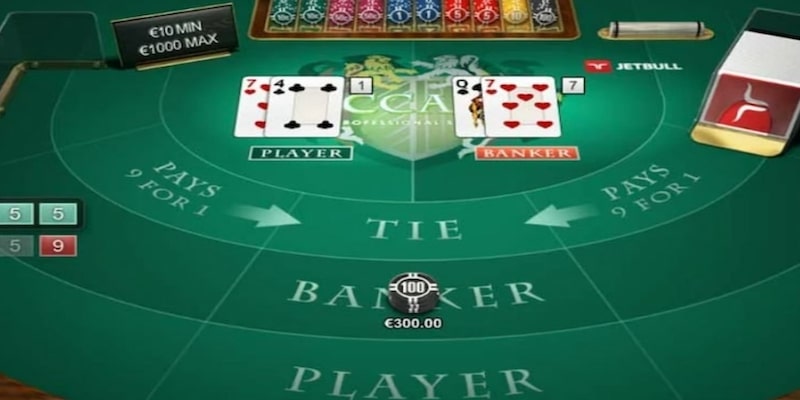 Chơi Baccarat né cửa Tie tránh rủi ro